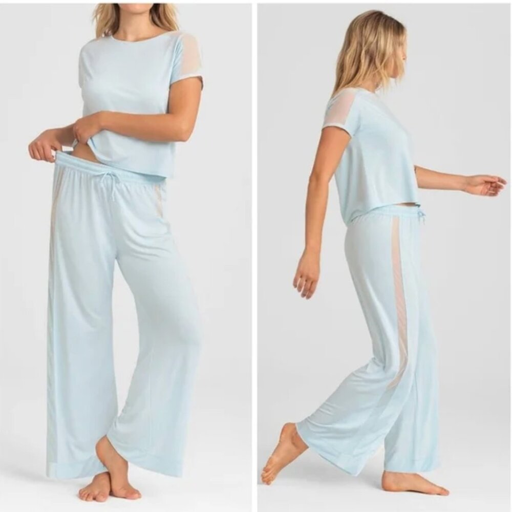 Honeylove Light Blue Pajama Set like new
